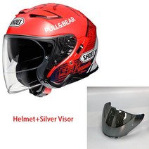 쇼에이 헬멧 풀페이스 시스템 오픈페이스 클래식 agv Shoei-J-크루즈 II 마르케즈 6 오토바이 헬멧 오픈, 06 은