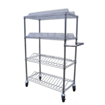 이동식 초자건조대 스텐 대형 진열장 거치대 실험실, 5단 1215x457x1500 3더블 1싱글