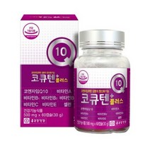 종근당건강 코큐텐 코엔자임큐텐 코엔자임Q10 코앤자임 큐텐 q10 코쿠텐, 4병, 60캡슐