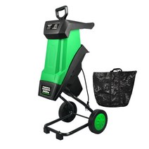 농업 목재 나무 분쇄기 나뭇가지 잔가지 파쇄기 소형 기계, 2400W 분쇄기 + 30m 전원선