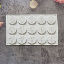 거푸집 벽돌 화단 문양거푸집 틀 시멘트 콘크리트 몰드 금형 미니 실리콘 케이크 디스크 비스킷 15 구멍 쿠키 캔디 젤리 머핀 샌드위치 soa 용 라운드 실린더 초콜릿, 하얀색, [01] 018 white