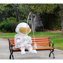 달우주장식품 조형물 정원꾸미기 조경 정원소품 FRP FRP조형물 돌조각상 바닥 대형피규어, 별낚시 1m