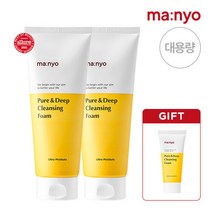 마녀공장 [마녀공장] 퓨어&딥 클렌징 폼 200ml x2개 [+퓨어 20ml 증정], 단품없음