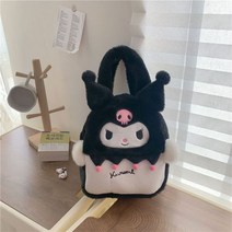 산리오 헬로 키티 봉제 백팩 귀여운 멜로디 벤토 가방 쿠로미 자이언트 여성 여아 생일 파티 집들이 선물, 26cm, Kulomi Bag