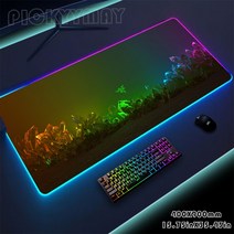 Razer RGB 마우스 패드 게임용 LED 매트 키보드 미끄럼 방지 책상 XXL 발광 러그, [05] SS RA (12)