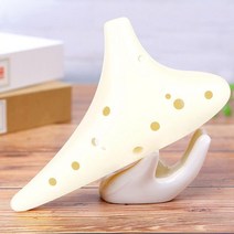 플라스틱 오카리나 초급 12홀 C알토 CS, 한 사이즈, 12 홀 아이보리