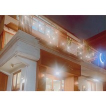 에코파워탭 국내생산 파티라이트 스트링라이트 캠핑 감성 전구 테라스 루프탑 생활방수 조명, 15M 15구