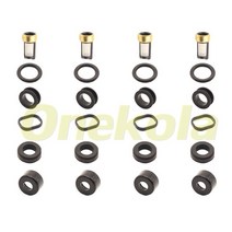 연료 인젝터 서비스 수리 키트 필터 Orings 씰 Grommets for Mitsubishi Pajero 6G72 3.0 V6 V73 MR507376, 01 4 piece set, 01 4 piece set