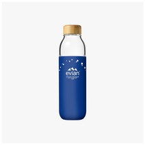 Evian 에비앙 에비앙 x 버질 아블로 리미티드 에디션 유리 물병 워터 보틀 블루