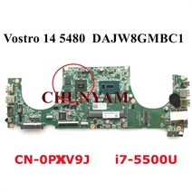 리퍼비쉬 i7-5500U GT830M2GB dell vosto 14 5480 노트북 마더보드 CN-0PXV9J PXV9J DAJW8GMB8C1 메인 보드 100% 테스트 완료
