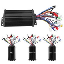 전기 스쿠터 컨트롤러 500W 600W 48V 48 64V 60 72V Sinusoid 음소거 브러시리스 속도 모터 자전거 부품 185385, 48-64V 500W