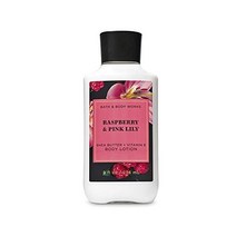 배스 앤 바디웍스 라즈베리 and 핑크 Lily 24 hr 모이스처Super 스무스바디 로션 위드 시어버터 코코넛 오일 and 비타민 E 8 fl oz / 236 mL