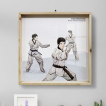 데코밍샵우드프레임액자_태권도_벽걸이액자_나무테두리액자, 이미지2.