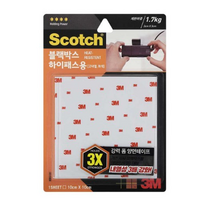 3M 스카치 블랙박스 고내열 양면 테이프 10 x 10cm, 9개
