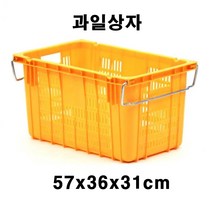 적재가능 하드 플라스틱 과일 운반 상자 물빠짐 배상자 운반용, 1개, 과일상자 녹색