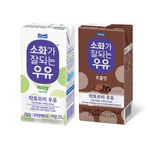 매일 소화가잘되는우유 190mlx24팩(저지방12팩+초콜릿12팩), 상세페이지 참조