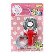 휴대용 라벨 프린터 라벨기 네임스티커 MoT X 라벨 프린터 용 DIY 핸드 장식 테이프 수동 타이핑 라벨 접착 태깅 건 스크랩북 마커 점자 레드, 빨간