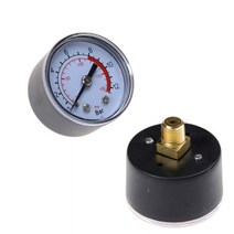 공기 압축기 공압 유압 유체 압력 게이지 0-12bar 0-180psi, 없음