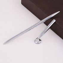 은행 호텔 프런트 데스크 금속 벤치 펜 고급 볼펜 광고 학교 사무용품 패션 1 개, [04] Silver