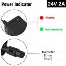 전동킥보드충전기 tangspower 36v 2a electric scooter 납산 배터리 충전기 41.4v 전기 자전거 휠체어 납산 배터리 충전기 호환, 3P GX12, 우리를