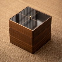 호두나무 3 층 스낵 캔디 상자 건조 과일 접시 식품 상자 중국 보관함으로 구분, 03 3