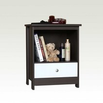 블루밍가구 협탁 전화대 400 침대협탁 침실협탁 미니협탁 완제품, 오픈웬지화이트A