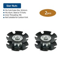 탄소 포크 앵커 자전거 스티어 헤드셋 확장 널링 개그 삽입 보울 탑 캡 마운트 확장기 플매트 카펫 러그 압축 너트 스포츠 엔터테인먼트 운동 내구성 탄탄한, [05] Smash-in Core 2pcs