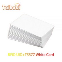 5PCS RFID 듀얼 칩 재기록 스마트 카드 IC ID 복사기 복사 배지 125Khz T5577 클론 태그 13.56Mhz 1K S50 UID NFC 변경 가능한 키, [02] 5PCS