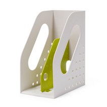 트윈랙 투톤 책장정리 책꽂이 손잡이형 멀티책꽂이 4단 2단, 블루