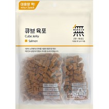 무마진 큐브육포 연어 400g x4개 곤충단백질 애견간식, 4개