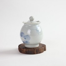 고백자 연꽃 차호 찻통 차보관 소금단지 현관 소금항아리
