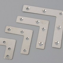 10P 다목적 ㄱ형 평철 꺽쇠 보강철물 코너철 연결철물