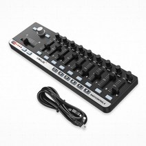 마스터키보드 미디컨트롤러 전자키보드 Worlde EasyControl9 MIDI 컨트롤러 휴대용 미니 USB 9 슬림 라인 컨트롤 키보드 악기 전자 오르간, 02　EasyControl.9 MIDI