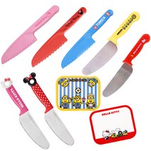 어린이용 플라스틱 스텐 안전칼 요리실습 어린이집, 7번 미니언즈둥근스텐안전칼