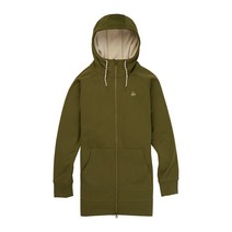 1920 버튼 여성 스노우 보드 집업 Women`s Burton Crown Bonded Long Full-Zip Hoodie Pesto Green