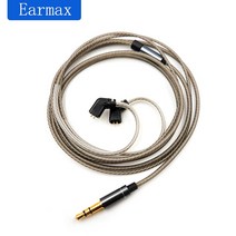실버 도금 헤드폰 케이블 0.78 2 핀 ZSNPOR ZSN AS16 KZ ZSX ZAX ASX DQ6 ASF ZS10PRO 이어폰 QDC 커넥터, 01 Without mic