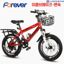 20인치자전거 MTB 입문용 자전거 출퇴근 펫바이크 추천 가벼운 튼튼한, 22인치 이중브레이크 변속, 레드