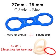 위험 알루미늄 자전거 프론트 포크 수리 도구 SR Suntour XCR/XCT/XCM/RST MTB 캡 렌치 분해, [16] Style C and 35mm set