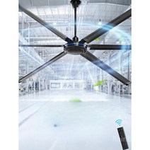 산업용 실링팬 대형 공기 순환 천장 220V 공장 원격 리모콘, D. 직경2미터/라이트/화이트/리모콘O