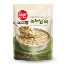 비비고 녹두닭죽, 420g, 16개