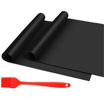 간편요리 바베큐그릴매트 고기구이 펜션 고기불판, 바베큐매트-블랙