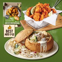 애슐리 봉골레 크림 빠네 2인분+오리지날 통살 치킨 1pk (500g)