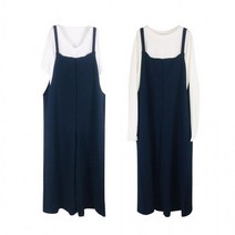 소개팅룩 멜빵 바지코디 여성점프수트 가을점프수트 겸 와이드팬츠 여자 여름점프수트 치마