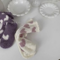 비 린트 양말 ~ 가을과 겨울 귀여운 사랑 산호 양털 따뜻한 플러시 층 양말 튜브 양말 여성을위한
