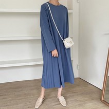 마이시즌 여성용 홀리 뒷주름 원피스