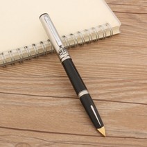 명품만년필 만년필 브랜드 영웅 240 스테인레스 스틸 레트로 항공기 학생 사무실 문구 선물 잉크 펜, 검은색, m