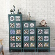 자개장농 자개농 문갑 화초장 자개장 나전칠기 나비장, 탄화색 6구