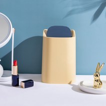 화장대 휴지통 2L 다용도 탁상 책상 소형 쓰레기통, 1개, 옐로우