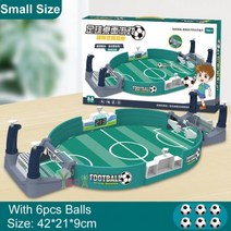 보드게임 축구 테이블 게임 파티 탁상 놀이 스포츠 휴대용 선물, Small With 6 Balls