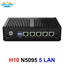 소형 인텔 셀러론 N5095 소프트 라우터 팬리스 미니 PC 5 x 2.5G LAN HD-MI VGA 2 COM pfSense 방화벽 장치 Esxi AES-NI 4G LTE SIM, [01] N5095 I225 5 LAN, [01] 미국, [05] 8GB DDR4 512GB SSD